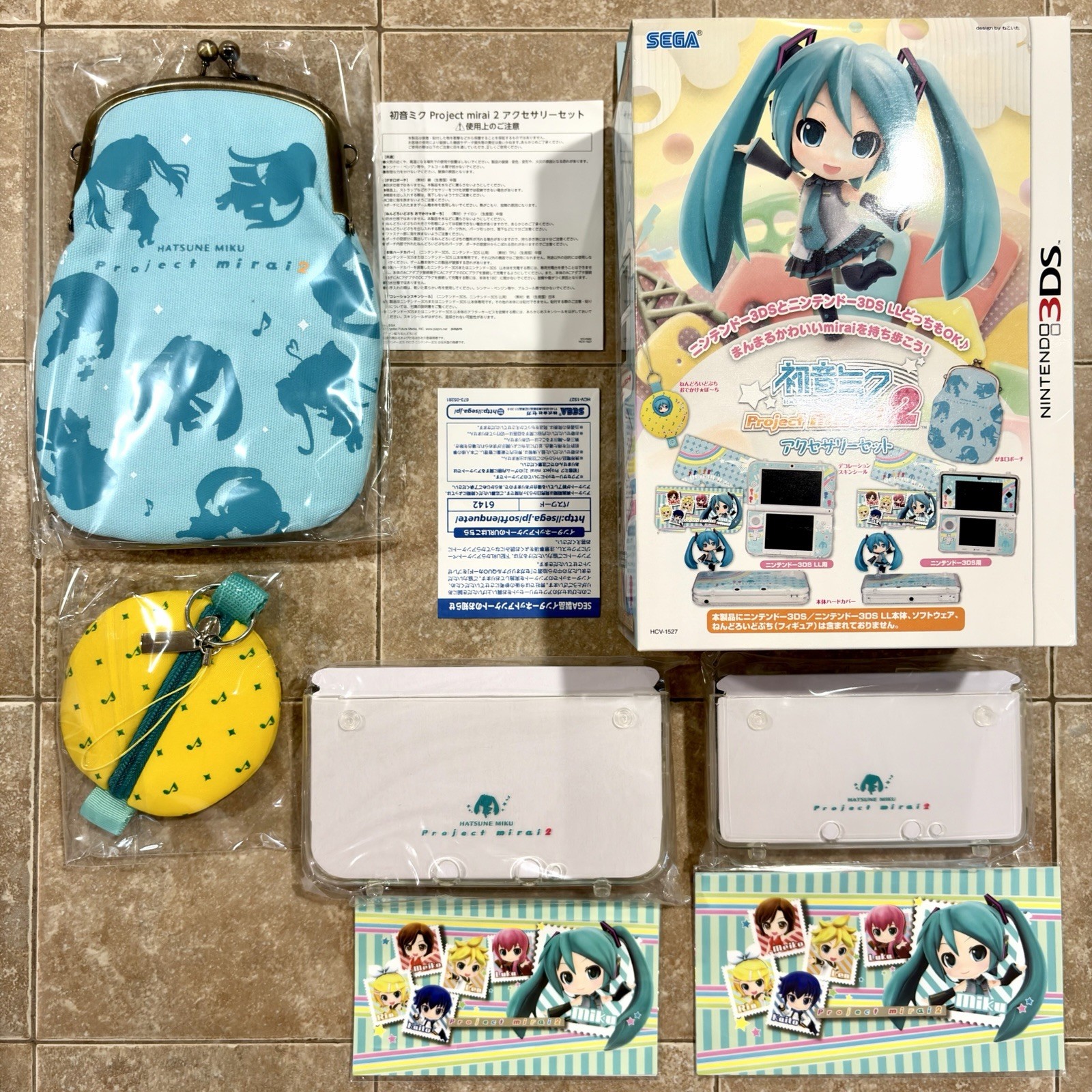 Official HORI Hatsune Miku 3DS & 3DS XL Accessory Set Project Mirai 2 Japan NEW
