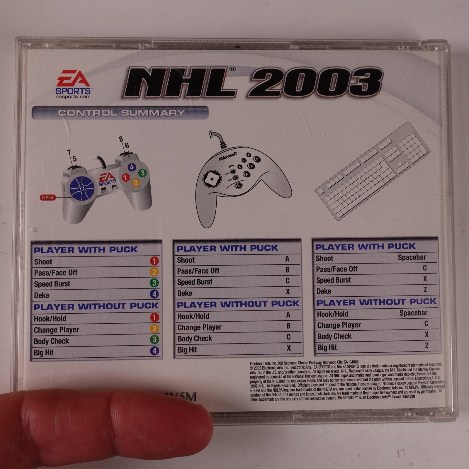 NHL 2003 EA Sports PC Ice Hockey Game Multiplayer