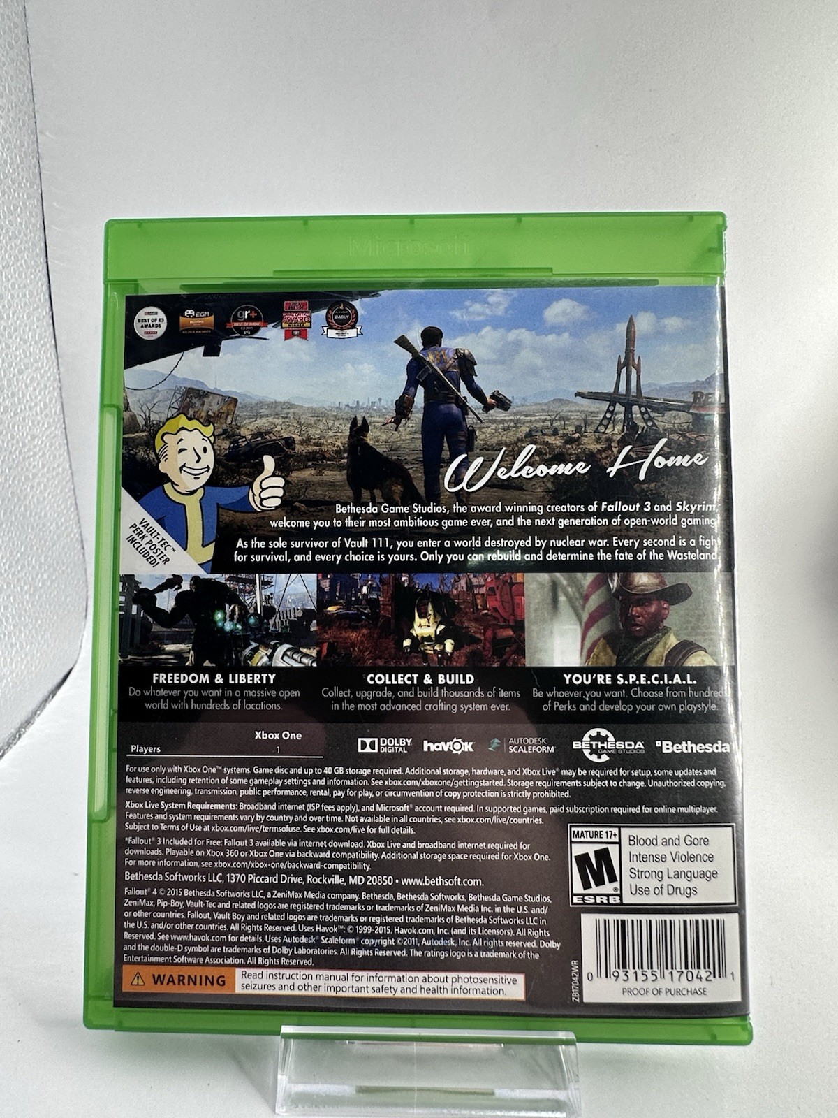 Fallout 4 Microsoft Xbox One Bethesda – Complete w/ Manual & Map CIB