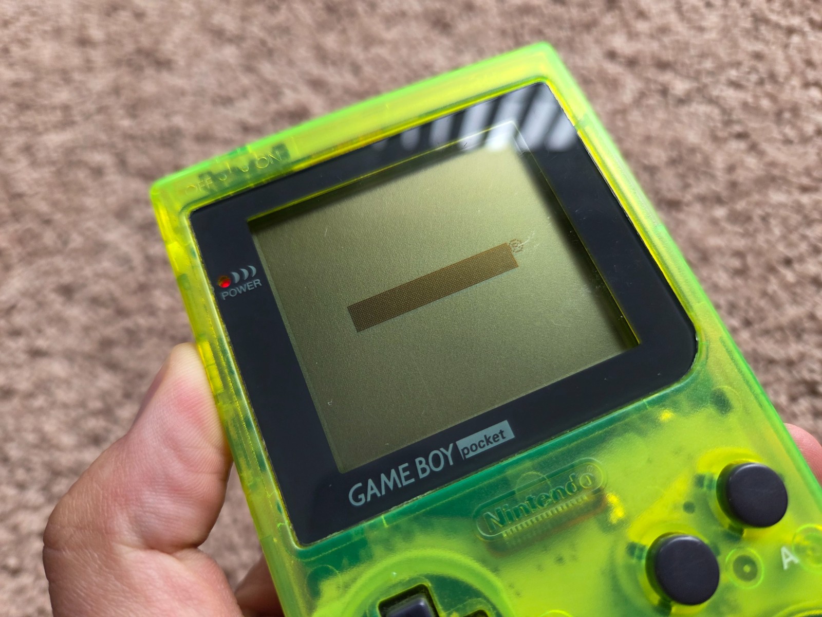 Nintendo Game Boy Pocket Extreme Green Translucent Console MGB-001 – Tested!