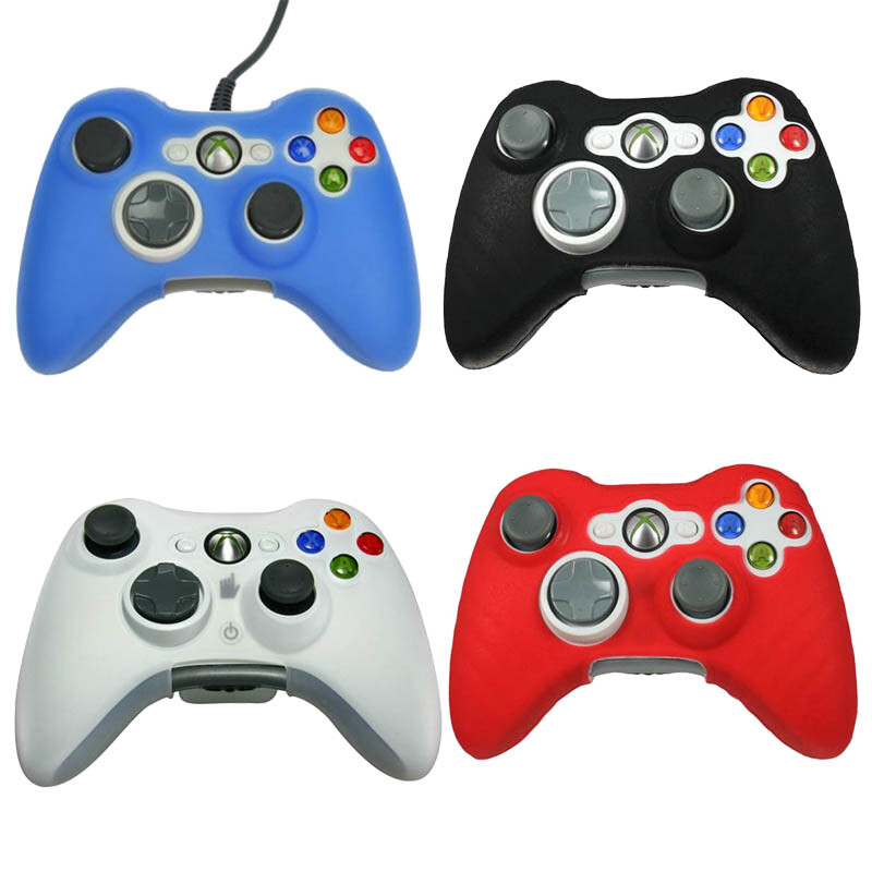 Silicone Gel Rubber Skin Protective for Microsoft Xbox 360 Controller Cover Case