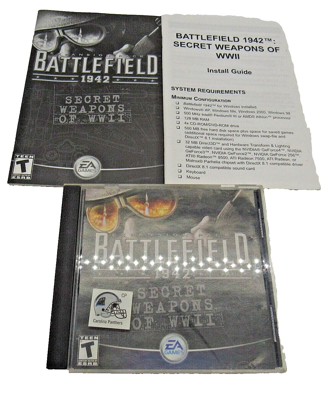 Battlefield 1942: Secret Weapons of WWII (PC, 2003) Expansion Pack with Key