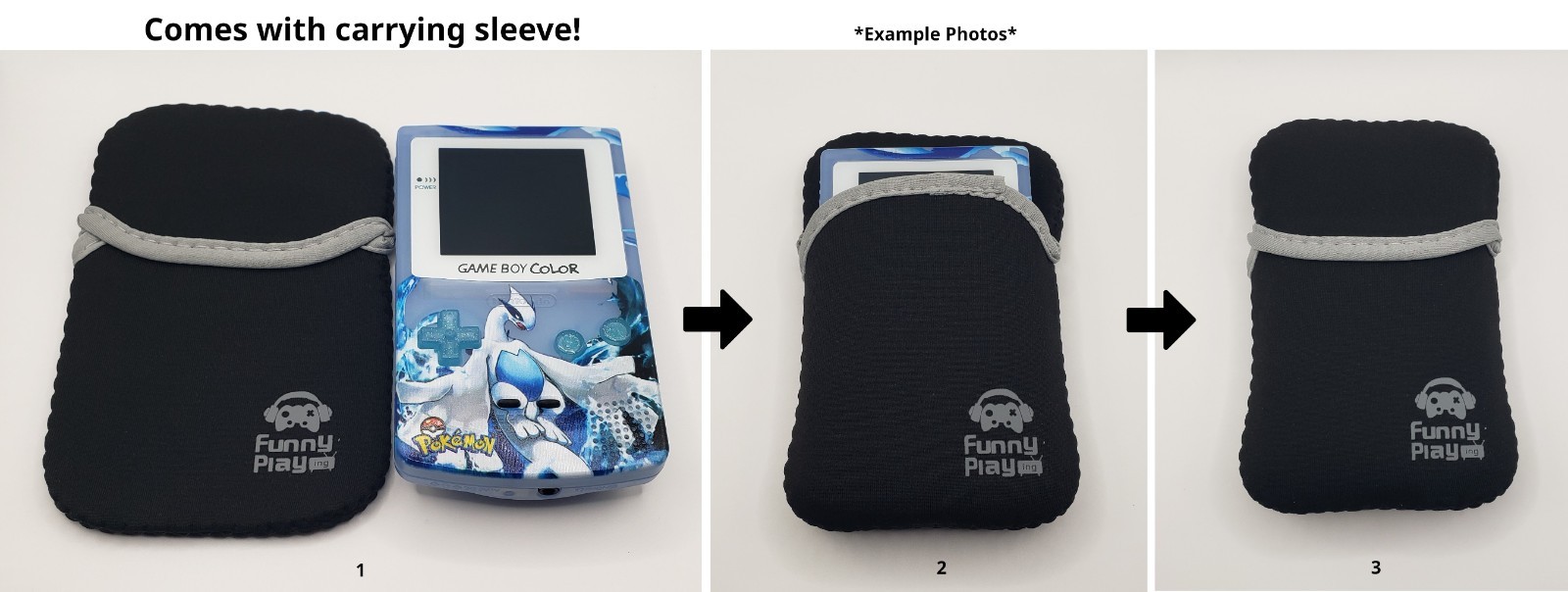 Custom Wario Gameboy Color IPS Screen w/ Case – GBC Console System Wario Land