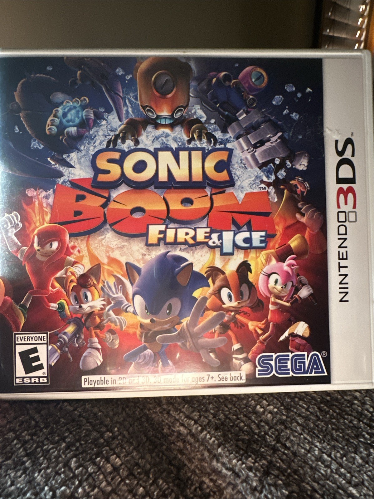Sonic Boom: Fire & Ice (Nintendo 3DS, 2016) Complete W/ Case