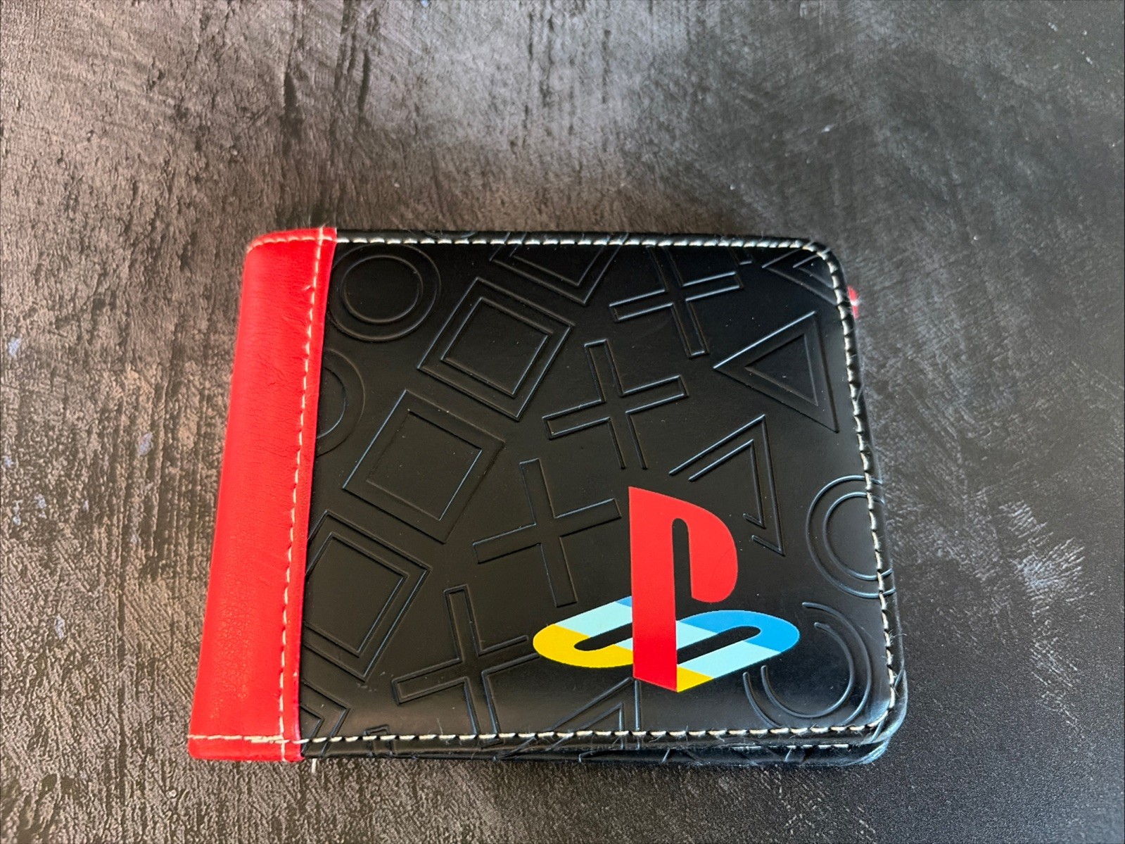 Sony PlayStation Wallet Black Synthetic Leather