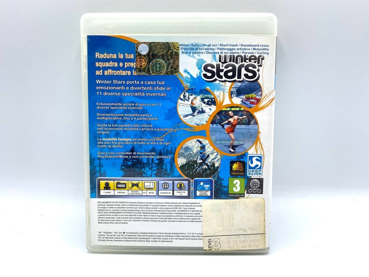 Game Winter Stars sony PLAYSTATION PS3 2011 Complete Working Italian