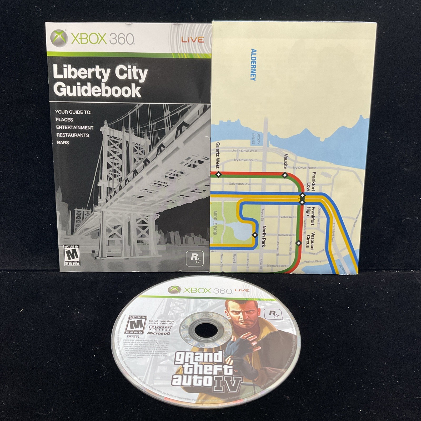 Grand Theft Auto IV (Xbox 360) Tested & CIB W/Map 1 YR Warranty Refurbished