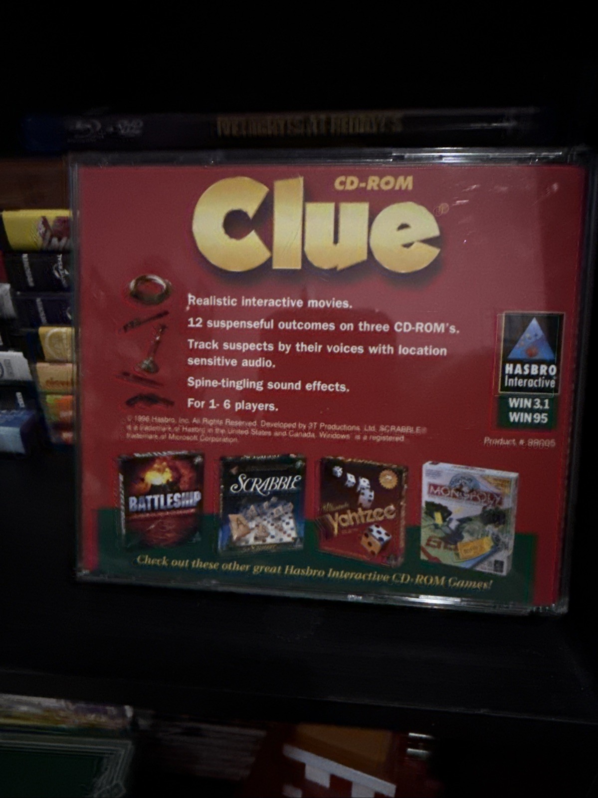CLUE PC Game Vintage 1996 CD-ROM (not sure if disk works, selling as is)