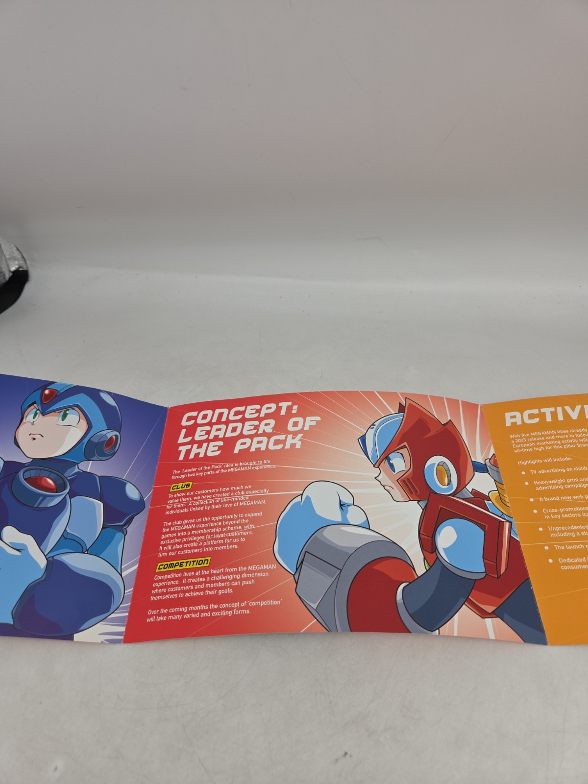 Rare Capcom Mega Man Needs You Promo Brochure Battle Network Zero X7 2003 E3