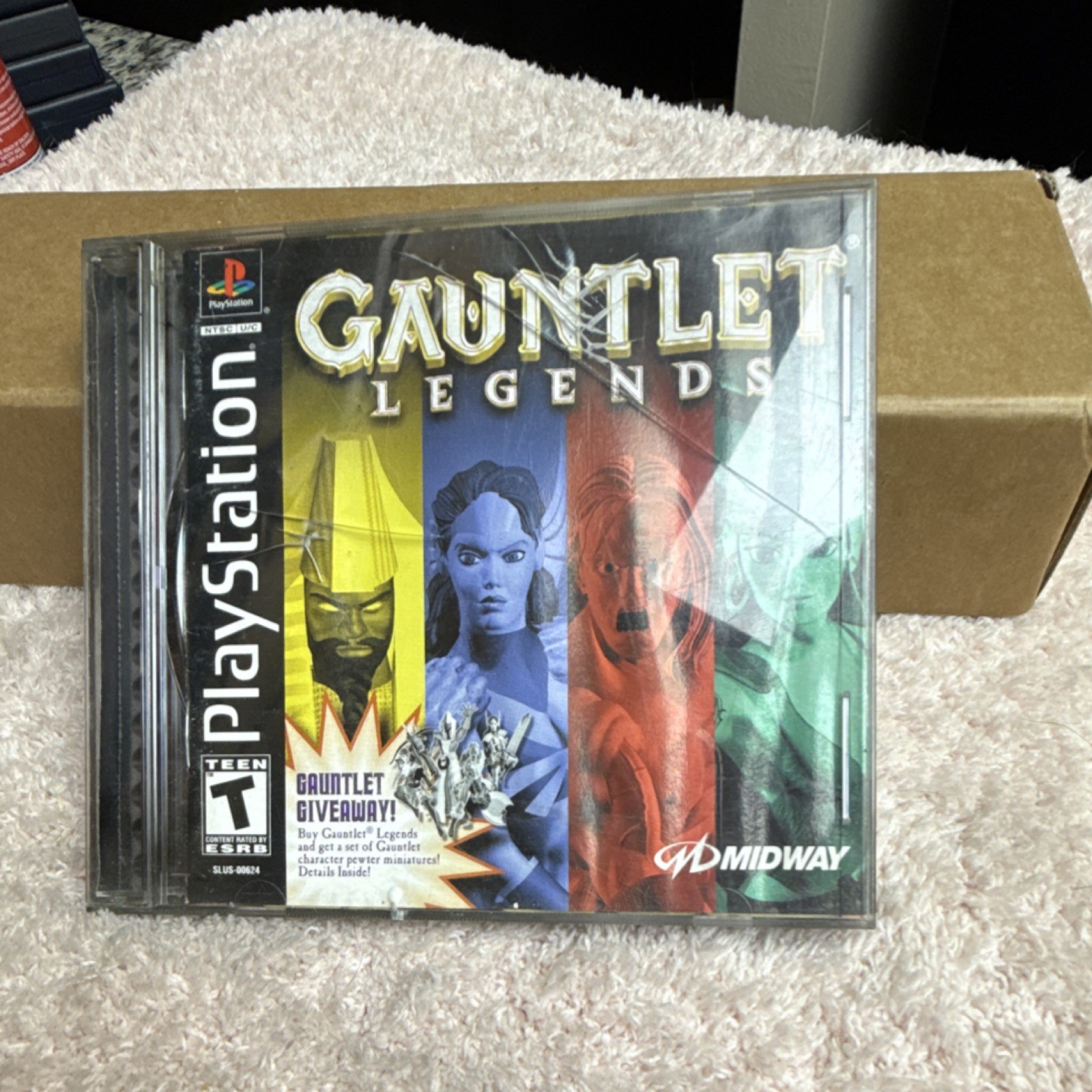 Midway Gauntlet Legends PlayStation CD Jewel Case with Original Box Art