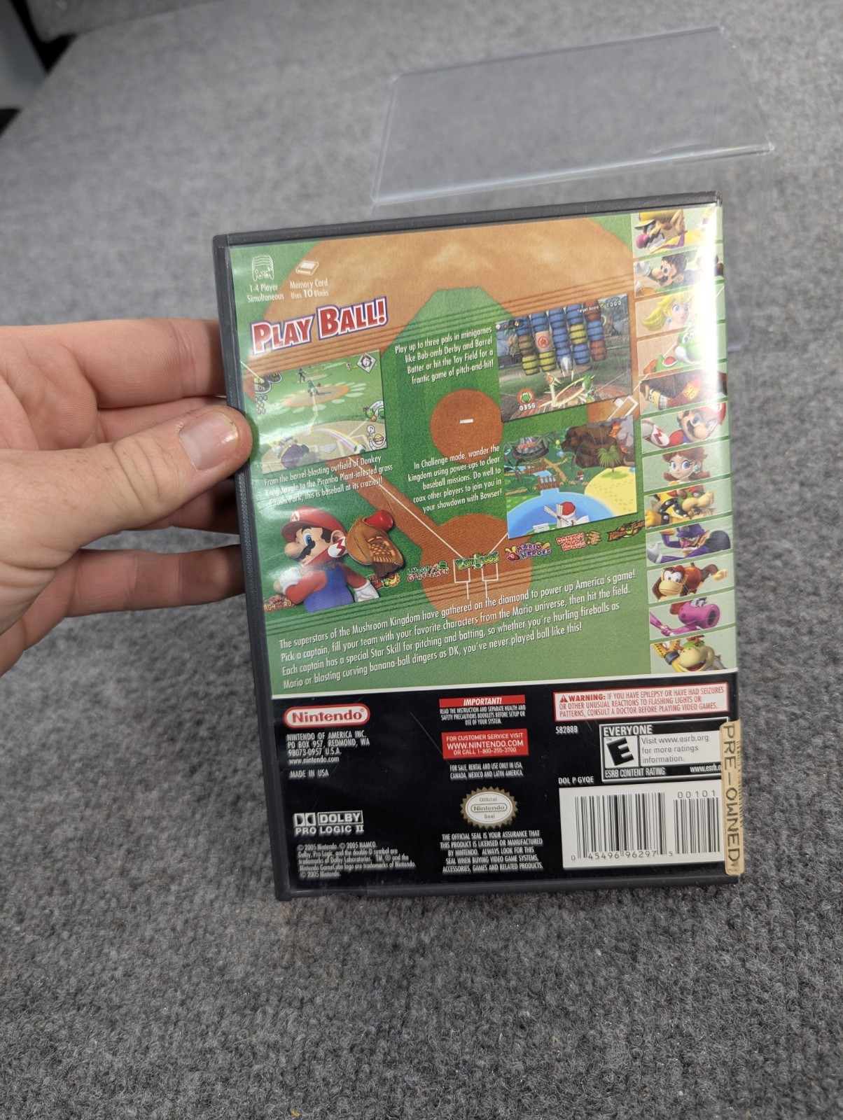 Mario Superstar Baseball Nintendo GameCube (2005) (TESTED AND WORKING)