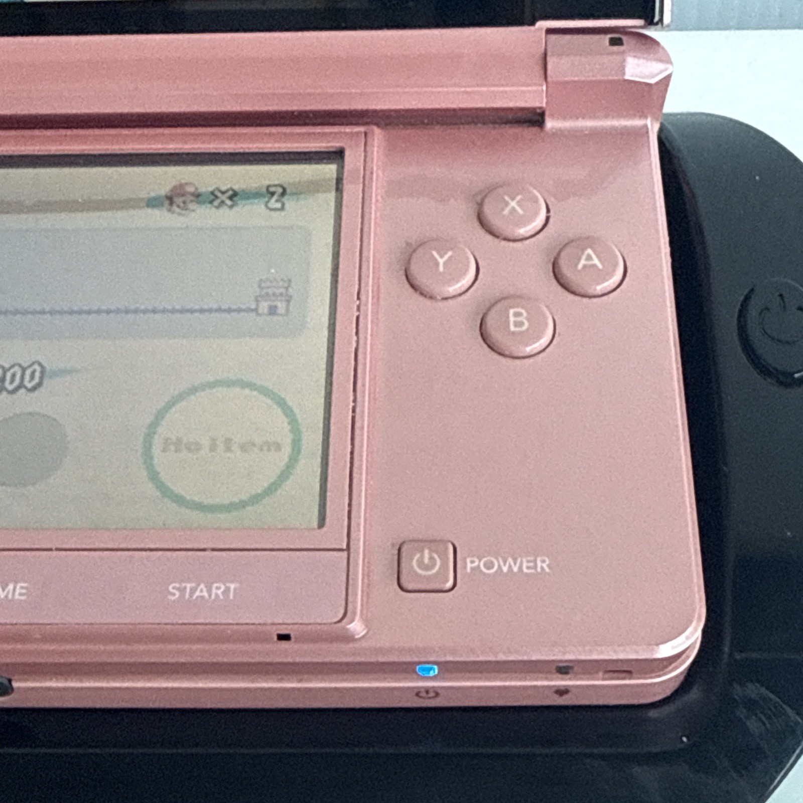 Nintendo 3DS Pearl Pink Handheld System Tested Working No Games No Charger READ