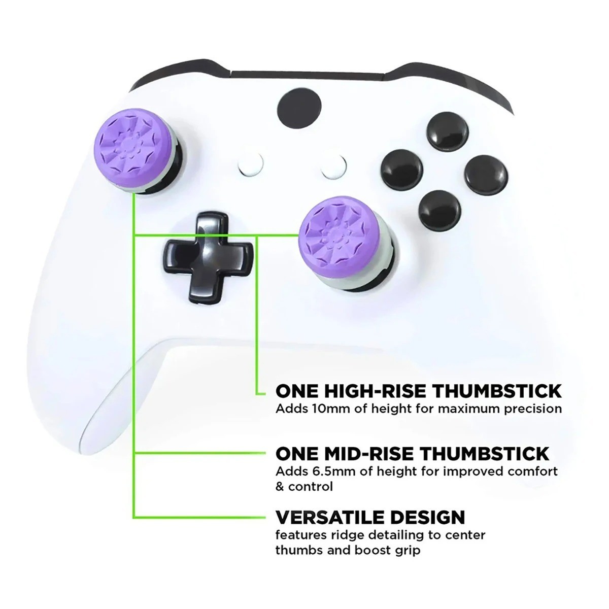 2PCS Silicone Thumb Grips for PS5 PS4 Controller Analog Joystick Caps Covers