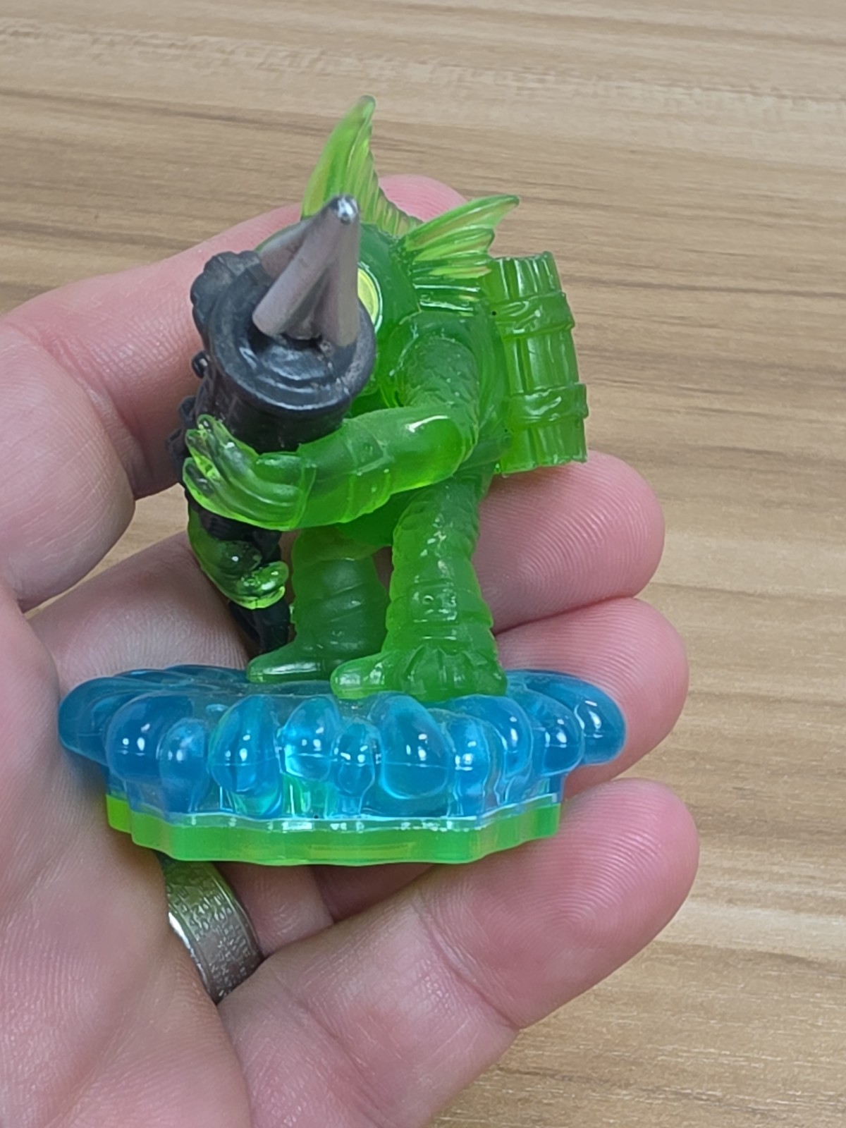 Clear Green Gill Grunt Skylanders Spyros Adventure Imaginators