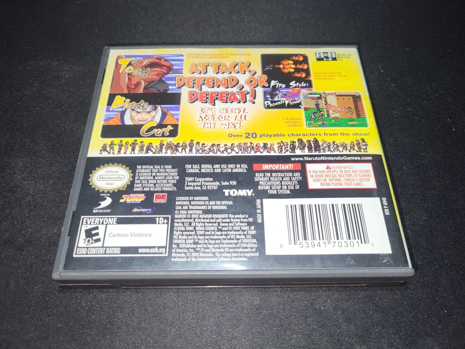 Naruto: Ninja Council 3 Tomy Nintendo DS NRMT condition COMPLETE n box!