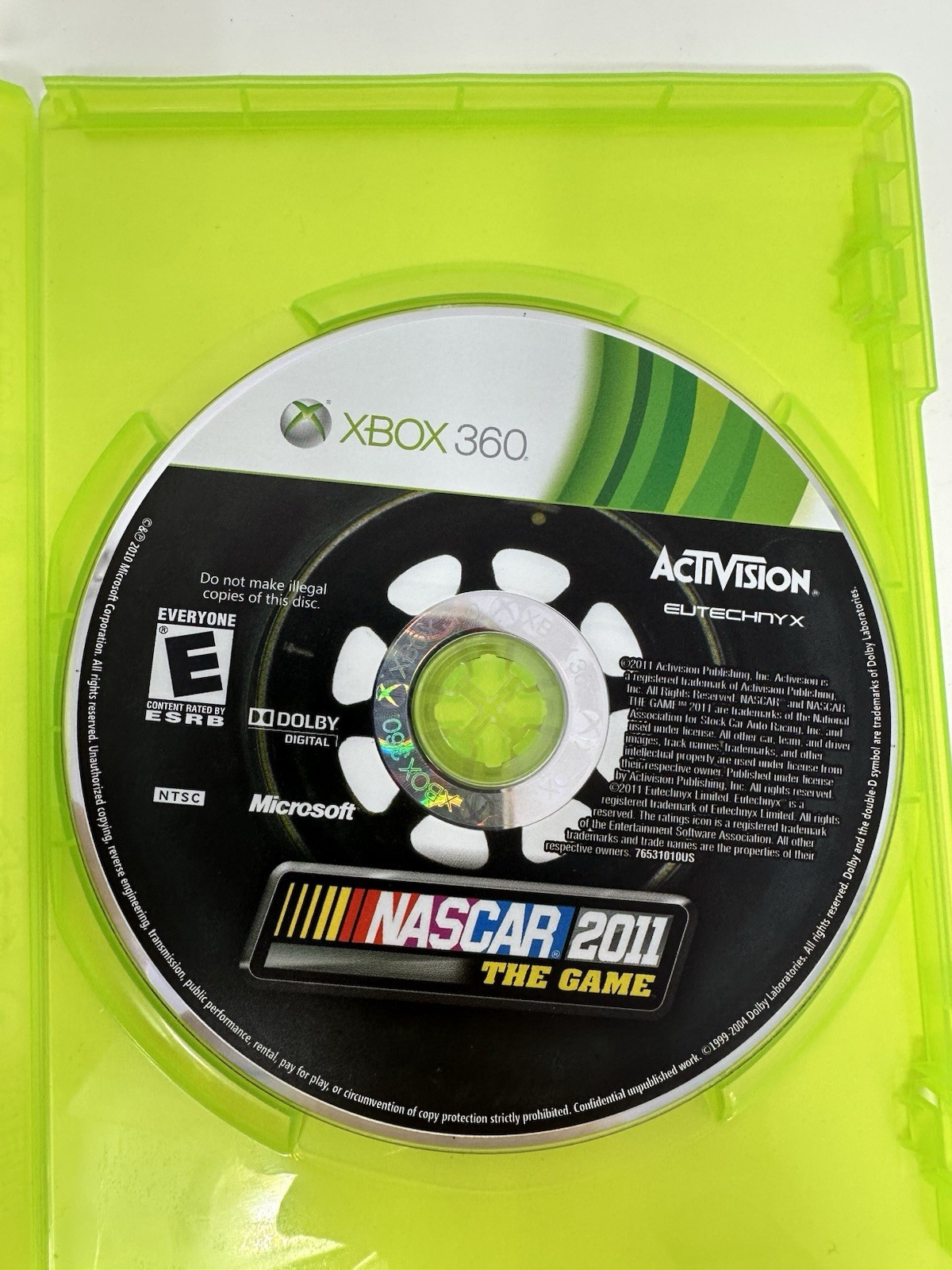 Nascar 2011: The Game – Microsoft Xbox 360 w/ Manual – MINT Disc!