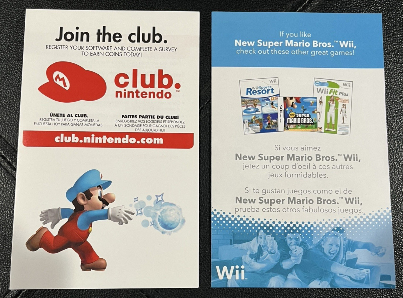 New Super Mario Bros. Wii 2009 Complete with Inserts! Cleaned, Tested & Working!