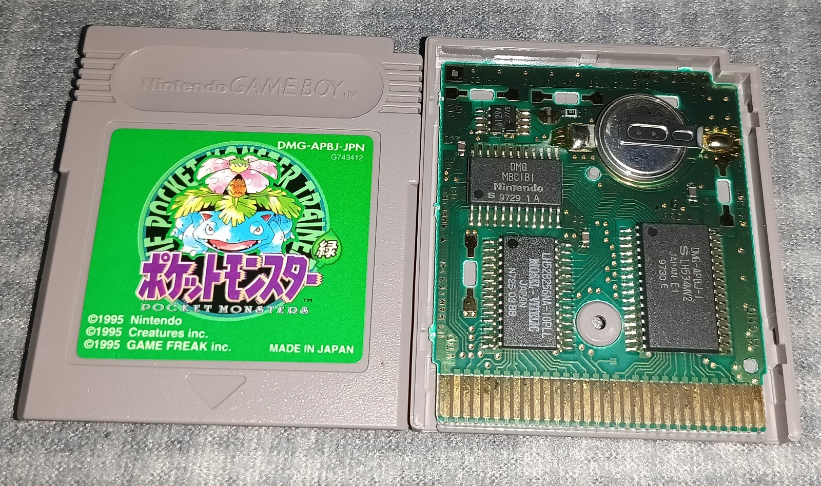 Pokemon Green Version CIB Japanese Nintendo Game Boy. Tested. Free Shipping GB