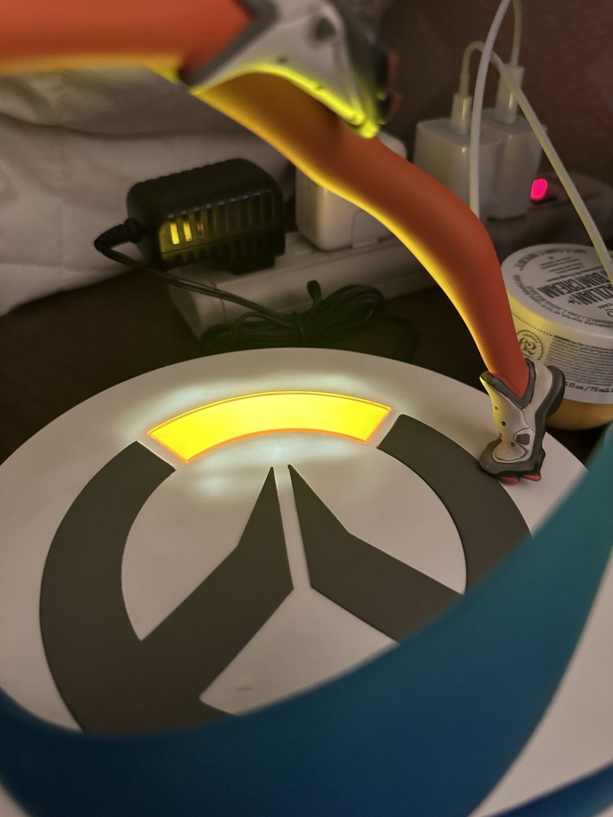 Overwatch Tracer Statue Figure Light-Up Base with Box first run model