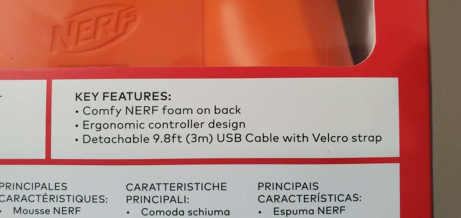 Nintendo Switch Nerf Edition Wired Controller White & Orange – Brand New