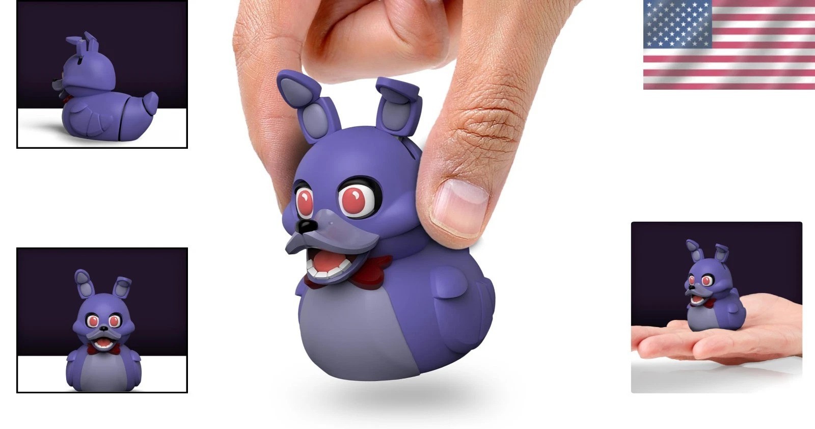 Mini Bonnie Cosplaying Rubber Duck Vinyl Figure – FNAF Collectible Delight