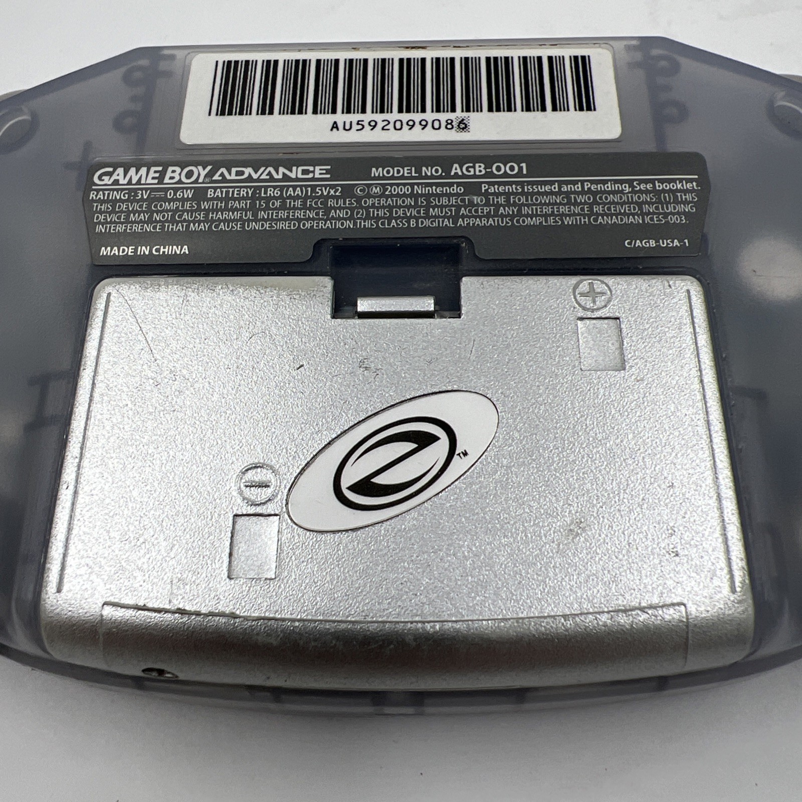 Nintendo Game Boy Advance Console System – Clear Glacier **READ below