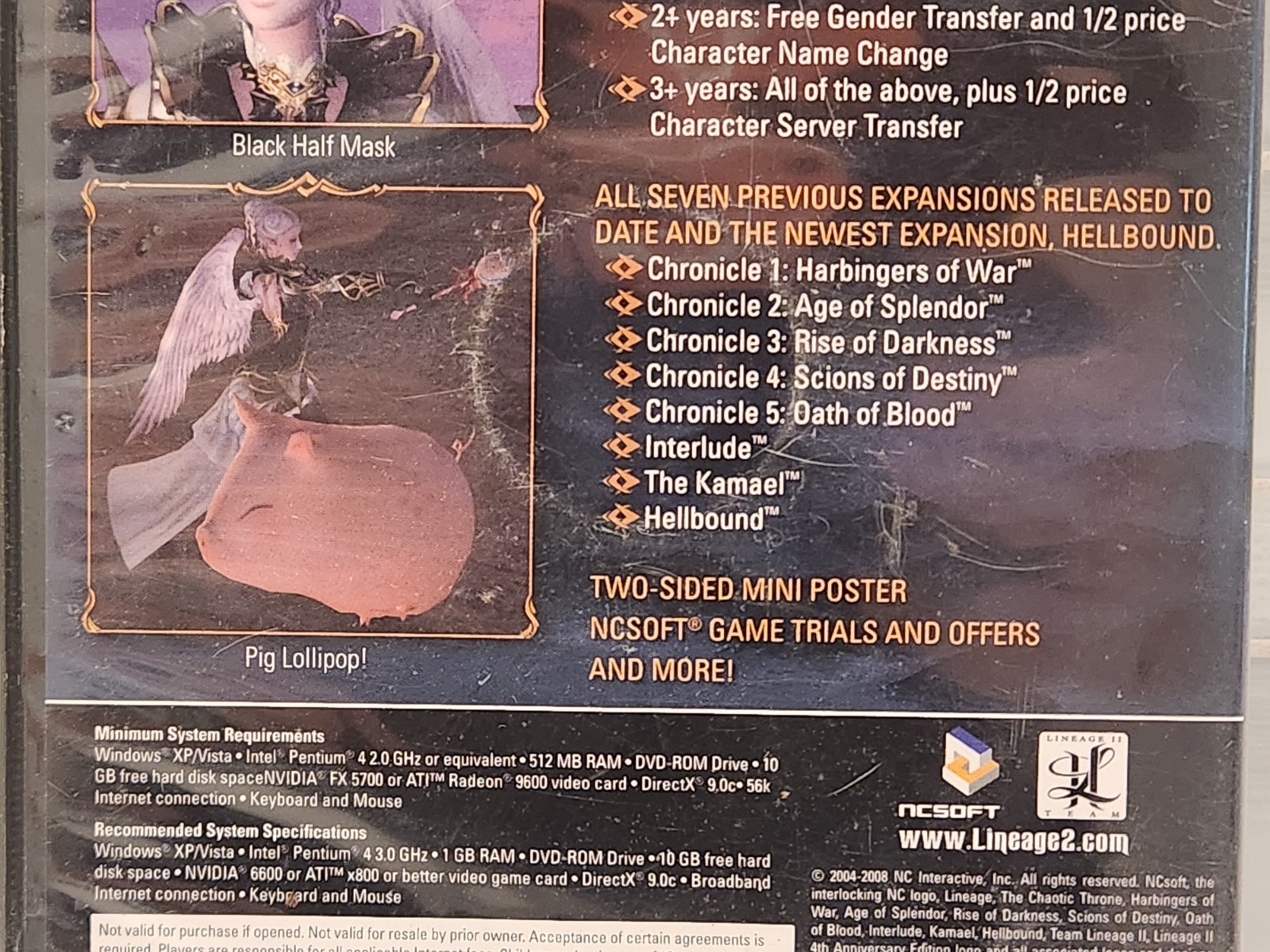 Lineage 2 The Chaotic Throne 4th Anniversary Edition Game + Oren + Dark Conquest