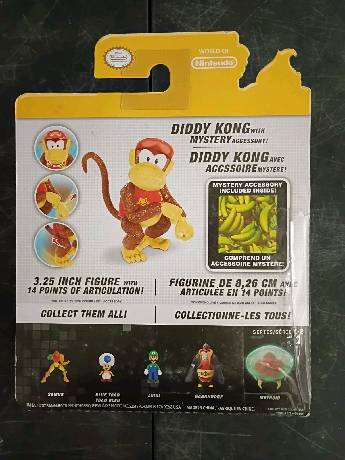*FREE SHIP* 4″ DONKEY + DIDDY KONG Super Mario World of Nintendo Jakks Pacific