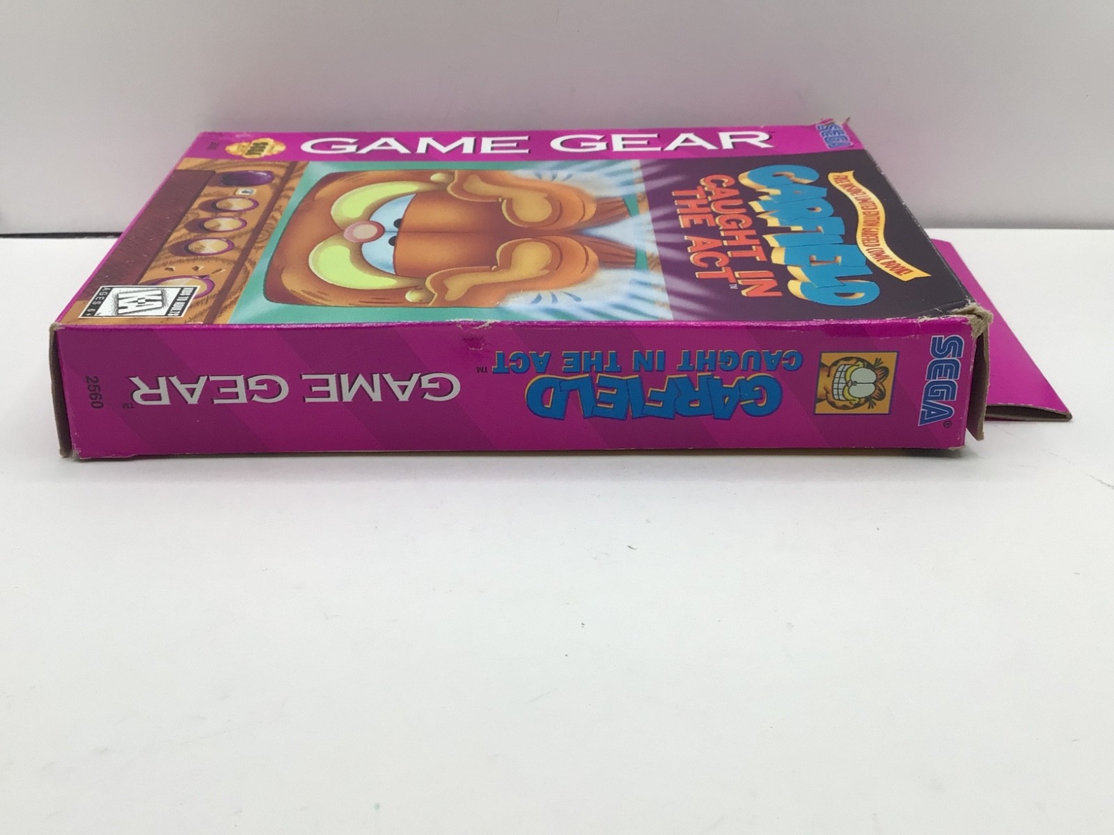 Garfield Caught in the Act Sega Game Gear Complete W/ HTF Comic Manual CIB Wear