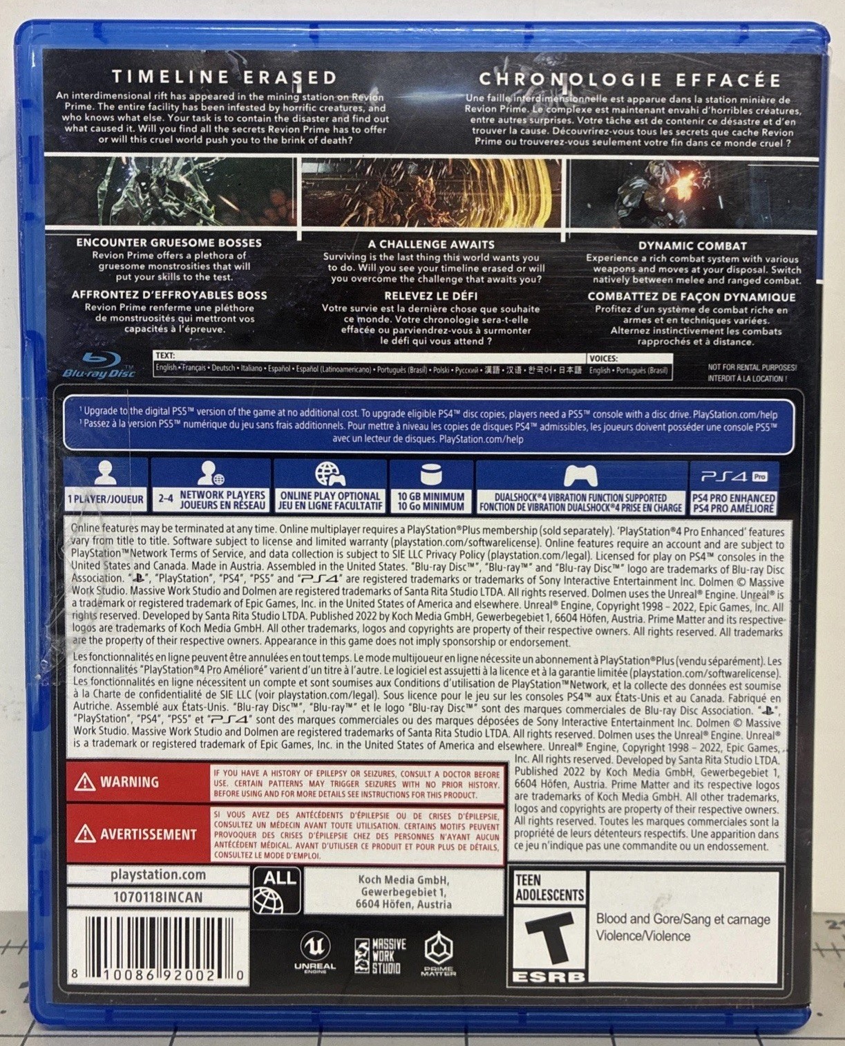 2022 Dolmen Sony PlayStation 4 PS4 Disc PS5 Upgrade Available #1070118
