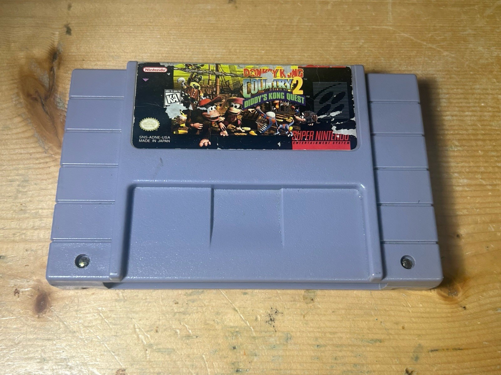 Donkey Kong Country 2 Diddy’s Kong Quest SNES Authentic Cartridge Tested S/Free