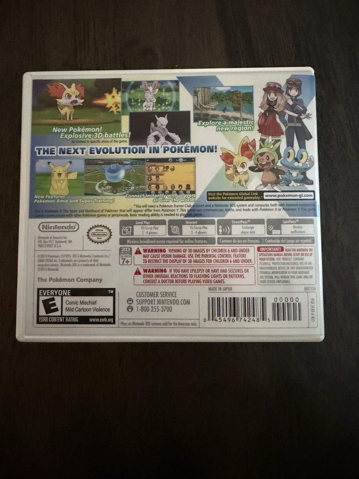 Pokémon X Nintendo 3DS Game – Nintendo, E, NTSC-U/C, 2013 (Pokémon)