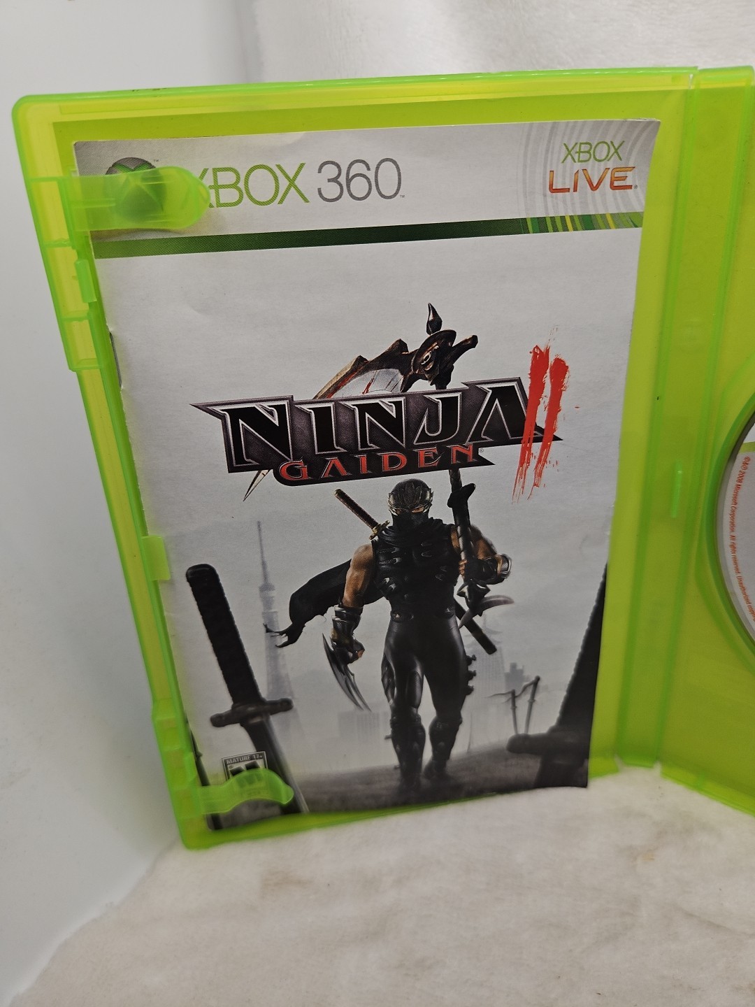 Ninja Gaiden II (Microsoft Xbox 360, 2008) Complete Tested