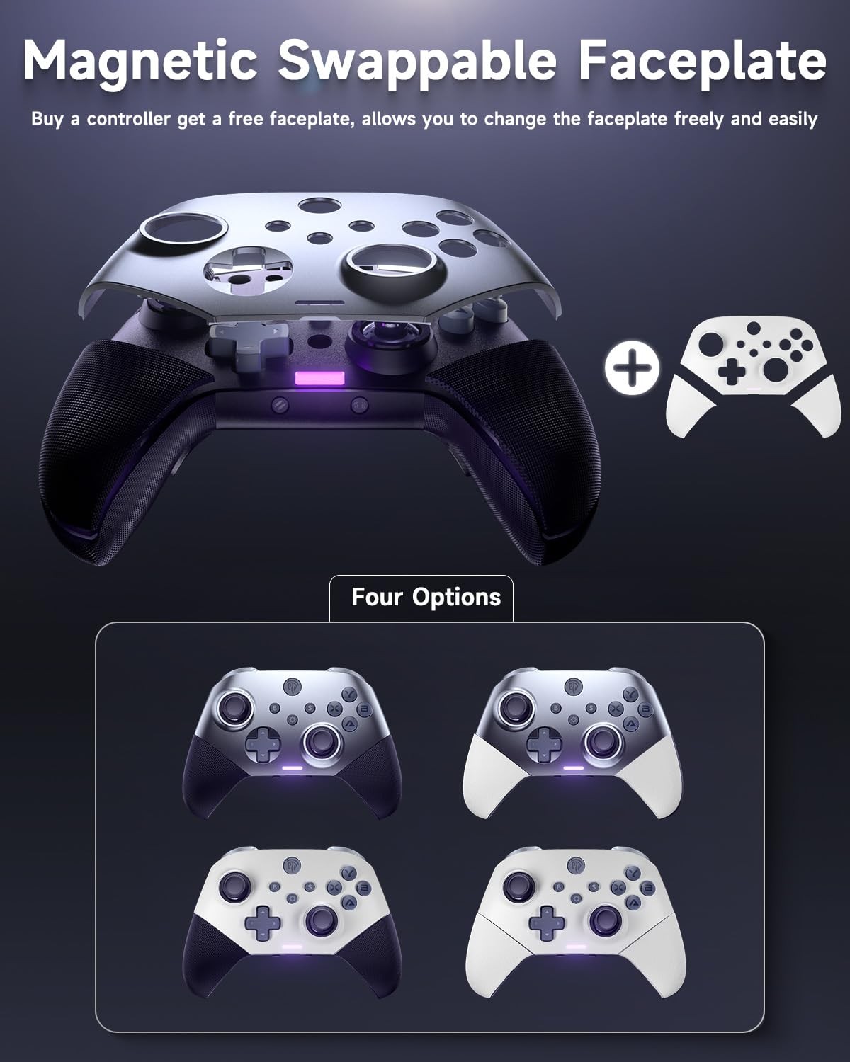 EasySMX X10 Wireless PC Controller with Dual Hall Effect, Bluetooth Controlle…