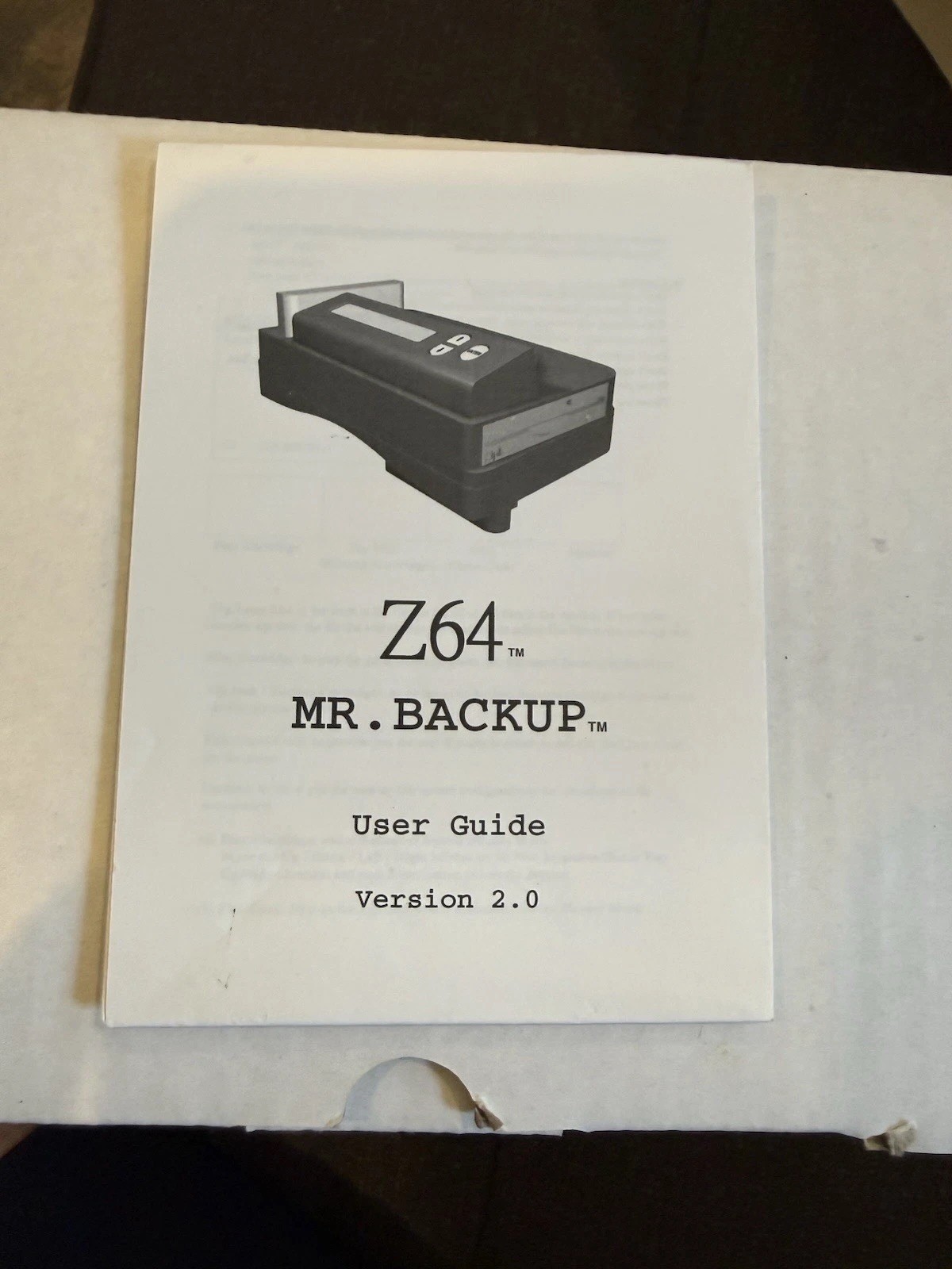 Mr. Backup Z64 V2.16C – Complete in Box – 256MB RAM – Rare N64 Backup Unit