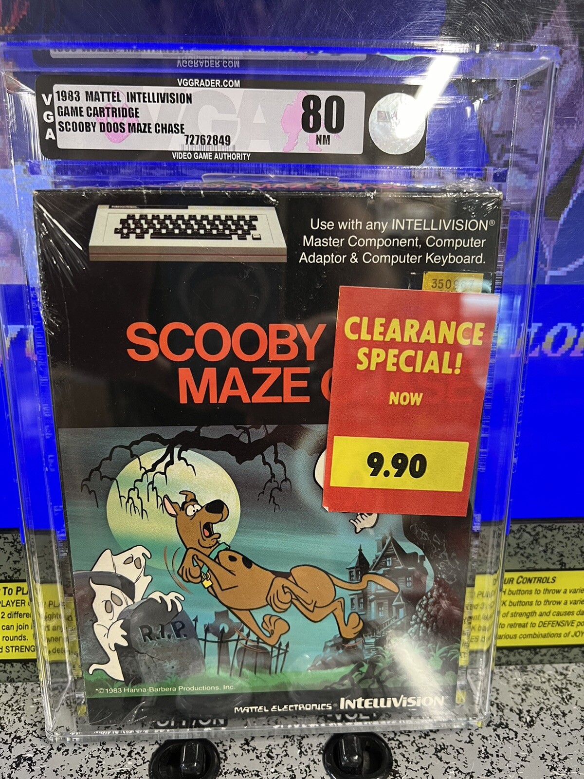 1983 Intellivision Scooby Doo’s Maze Chase Graded VGA 80 NM Sealed
