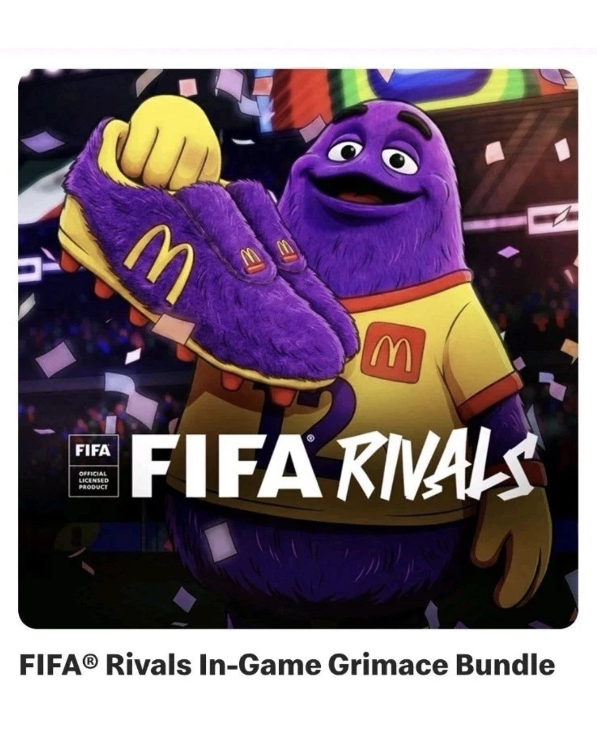 Fifa Rivals Mobile App In Game Grimace Bundle Code McDonald’s Promo 2026