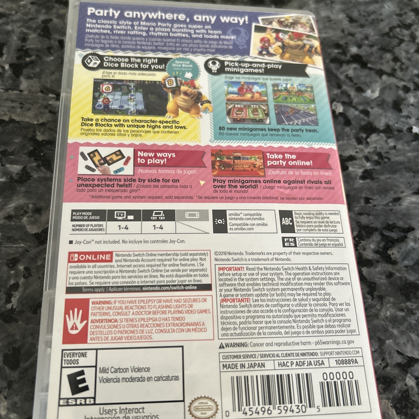 Nintendo Switch Super Mario Party Game