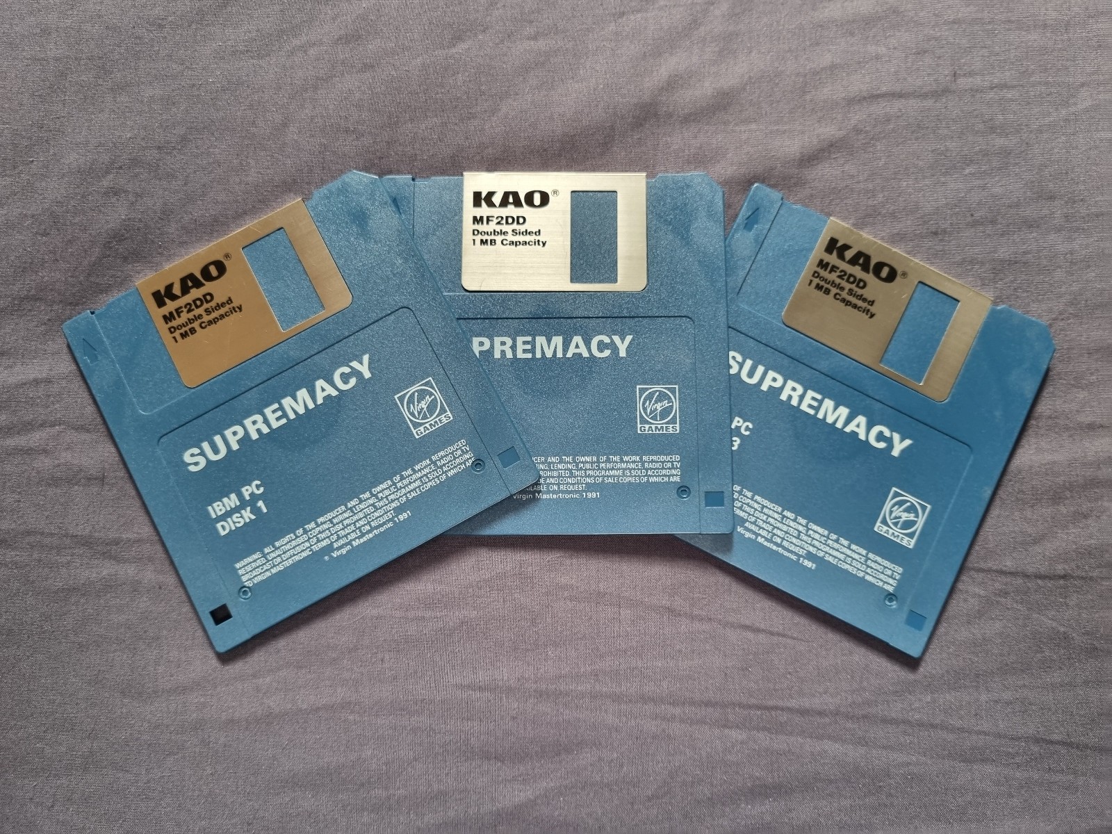 Supremacy: Your Will Be Done PC DOS Big Box 3.5″ CIB Poster Virgin Overlord