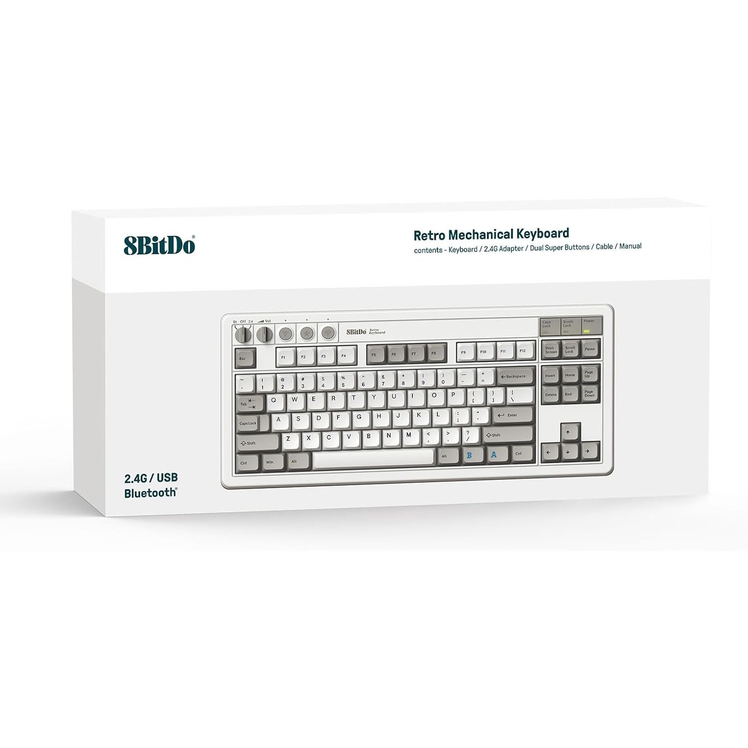 8BitDo Retro Wireless Mechanical Keyboard for Windows and Android – Fami Edition