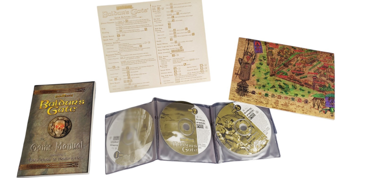 Baldur’s Gate: Forgotten Realms for Mac, Big Box, Vintage 1998, rare see photos