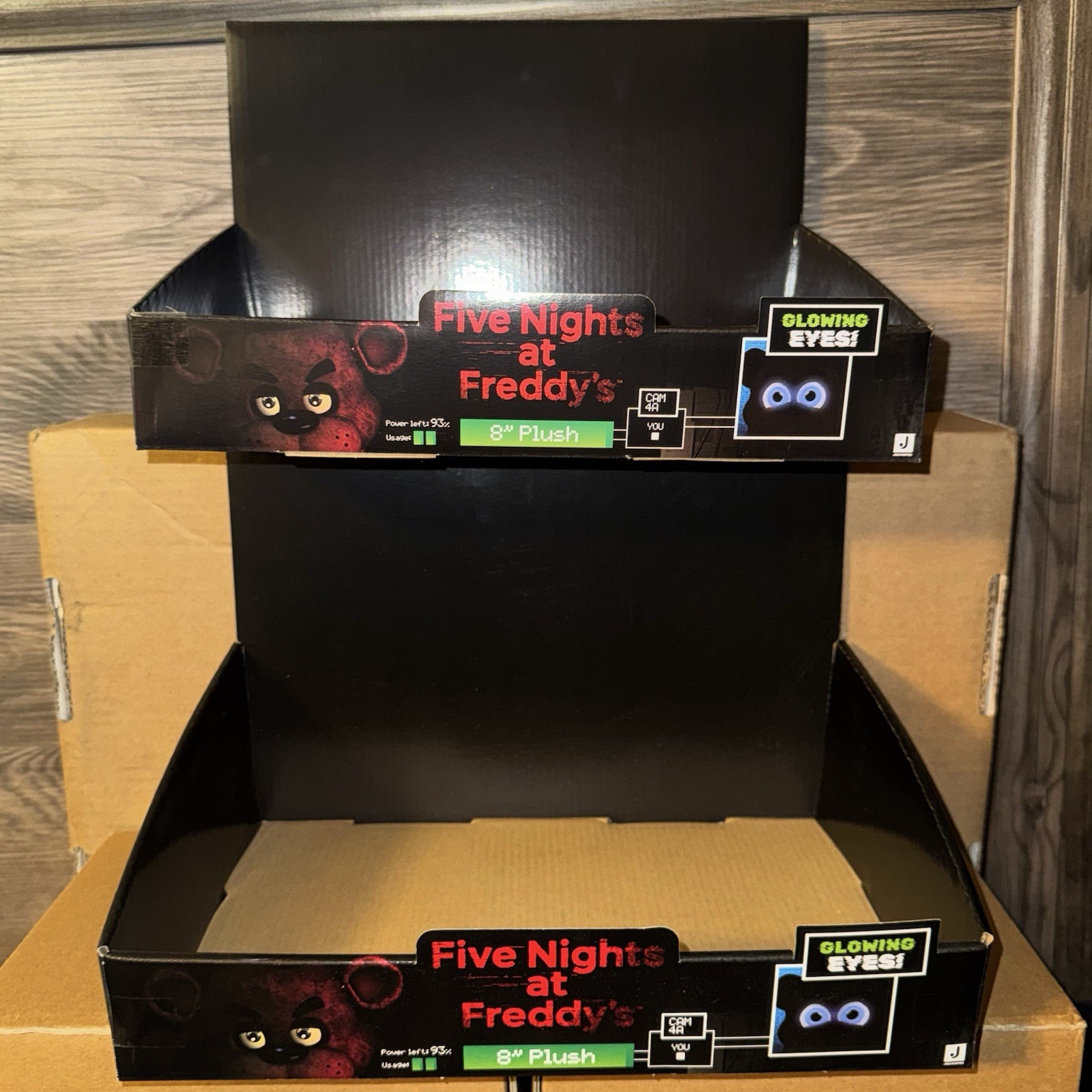 Five Nights at Freddy’s Jazwares Glow Eyes 8” Plush Display Case Lot FNaF 2025