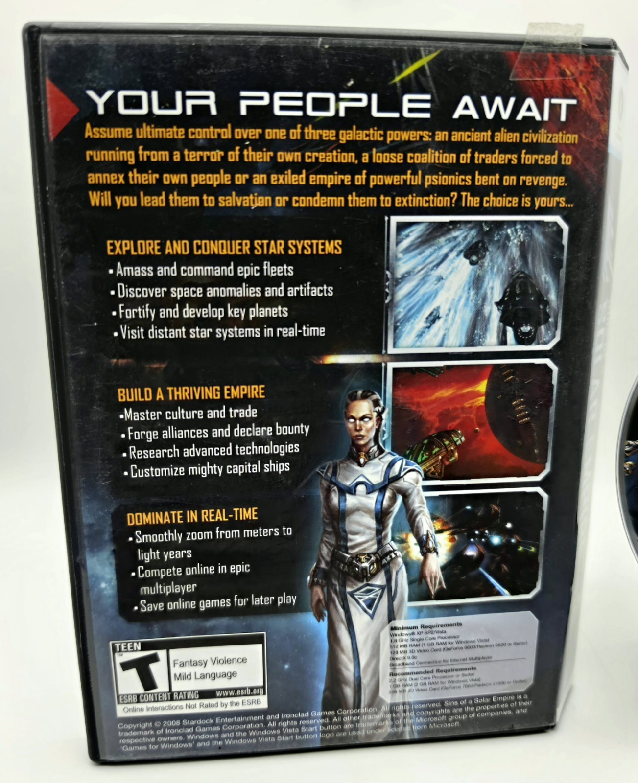Sins of a Solar Empire PC DVD Strategy Game Stardock Ironclad Games