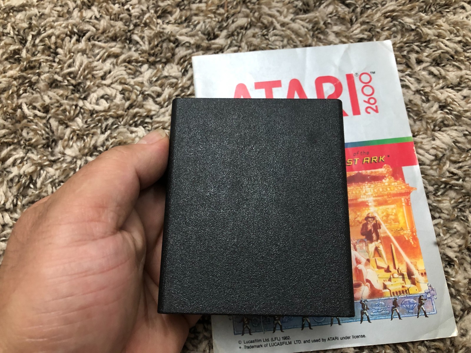 Raiders of the Lost Ark (Atari 2600, 1982) Cartridge & Manual Only Tested (DIEA)