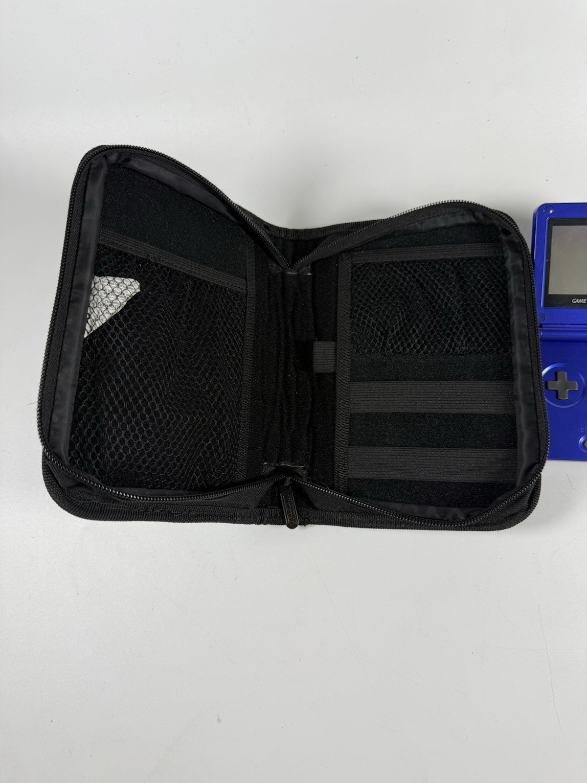 Nintendo Game Boy Advance SP – Cobalt Blue w/ Travel Soft Case, & Games