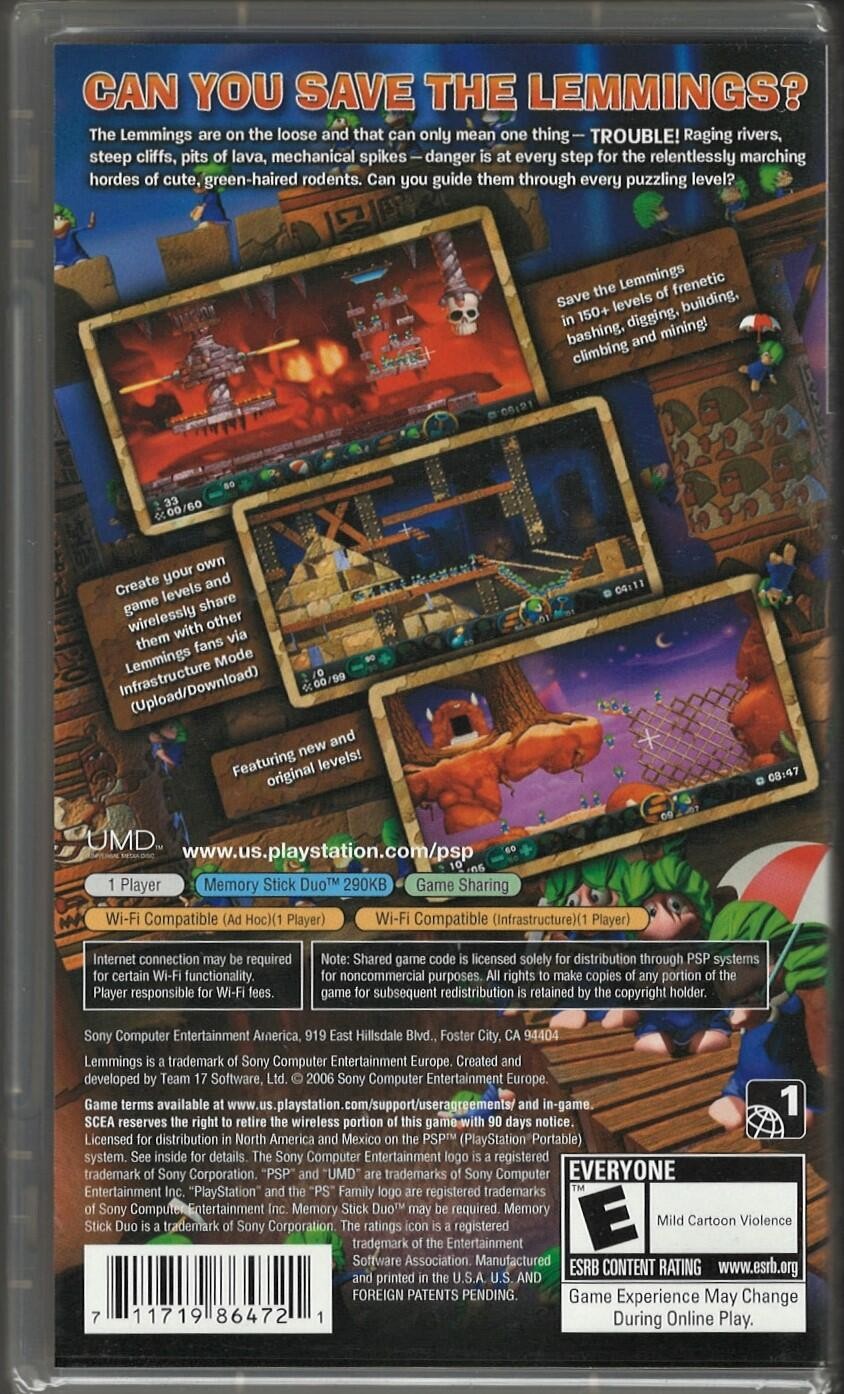 Lemmings – PlayStation Portable