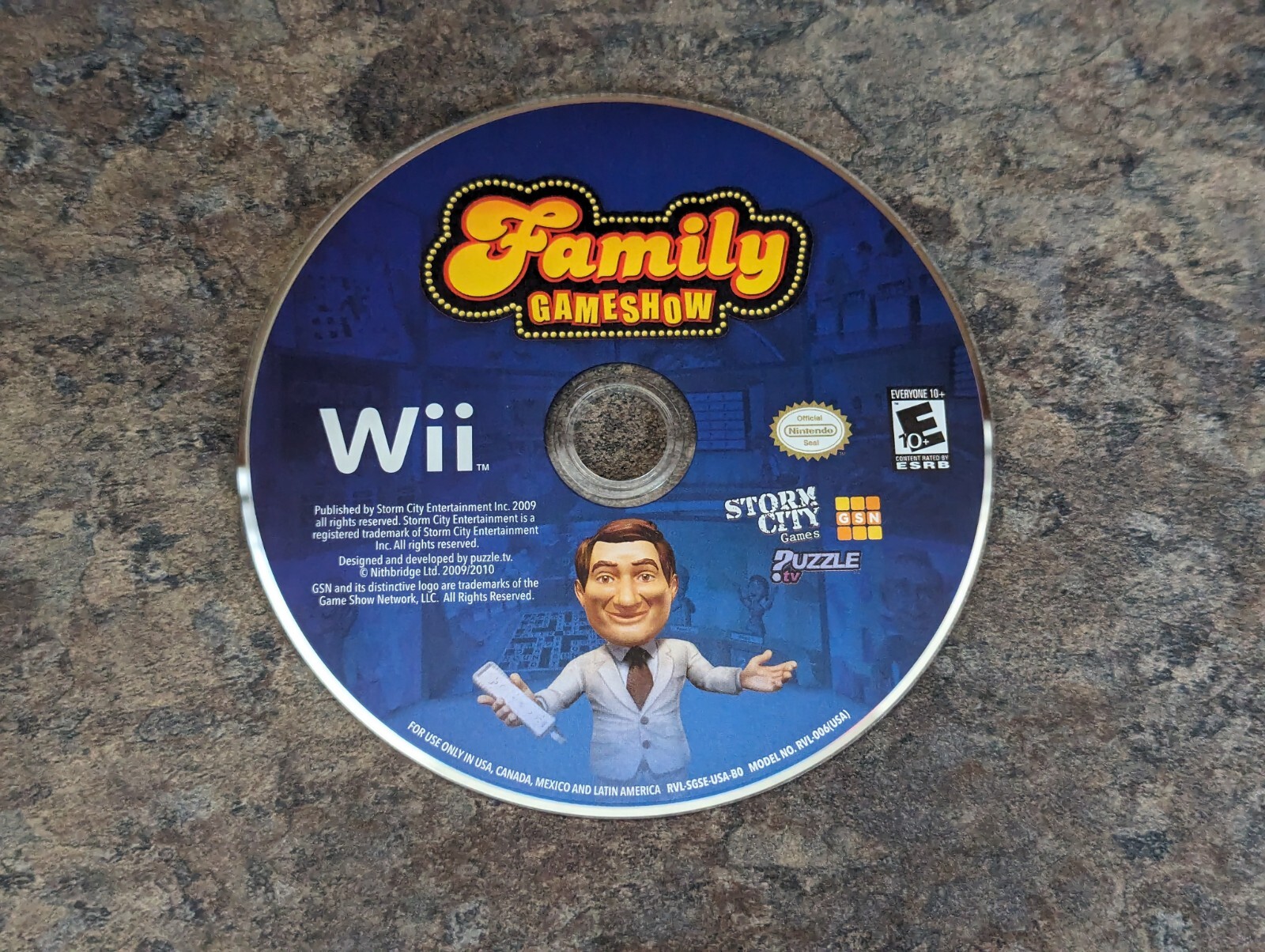 Family Game Show (Nintendo Wii 2009) *Disc Only* Storm City Games – GSN