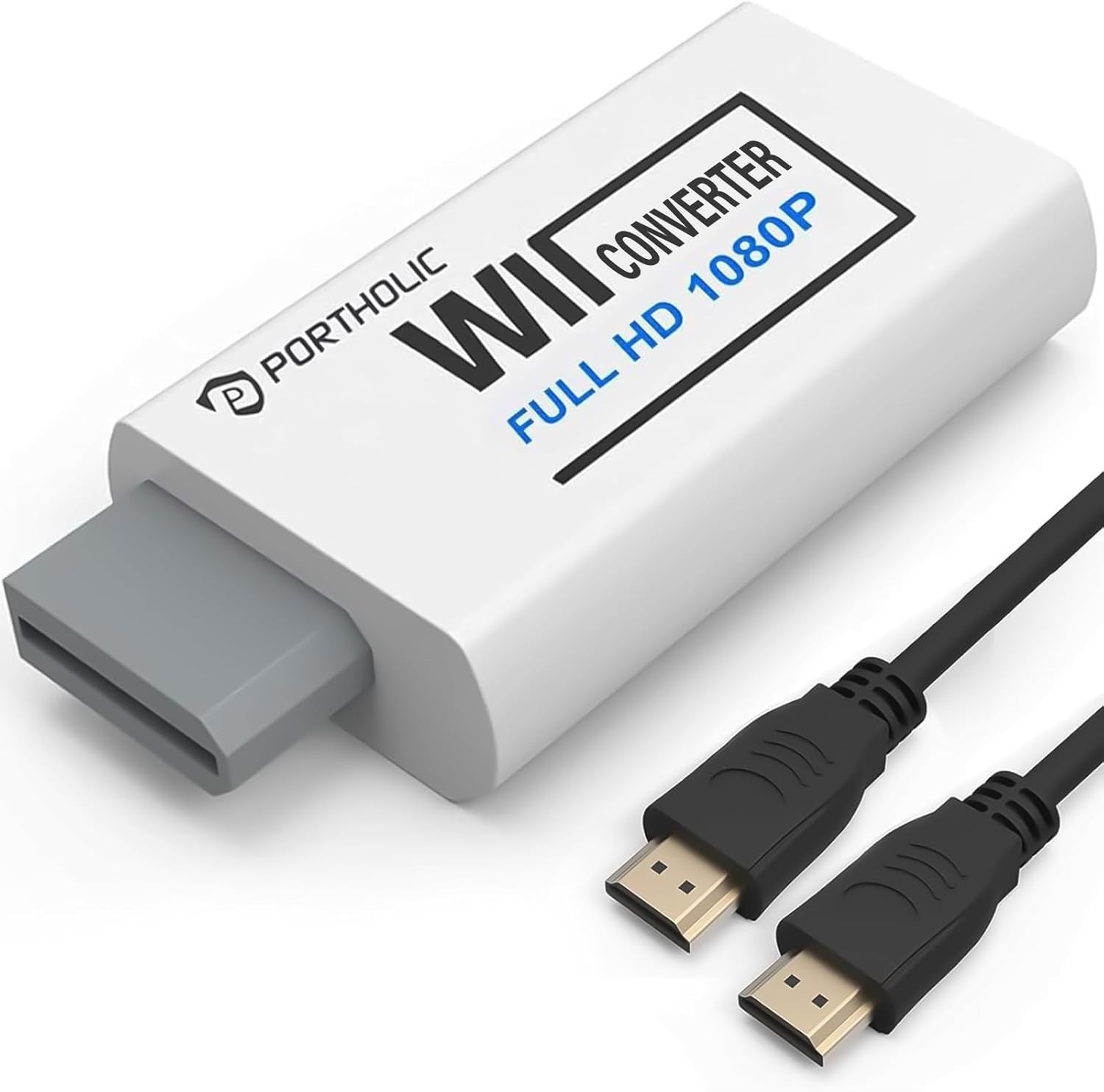 Versatile Wii HDMI Adapter – Supports 720P/1080P with Extra Audio Connection