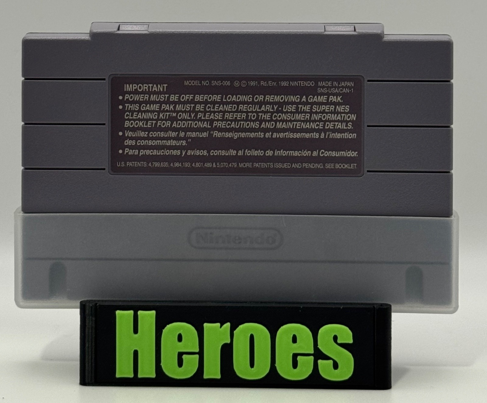 Super Nintendo SNES Super Bonk, Game, Case, Verified Working (See Video)