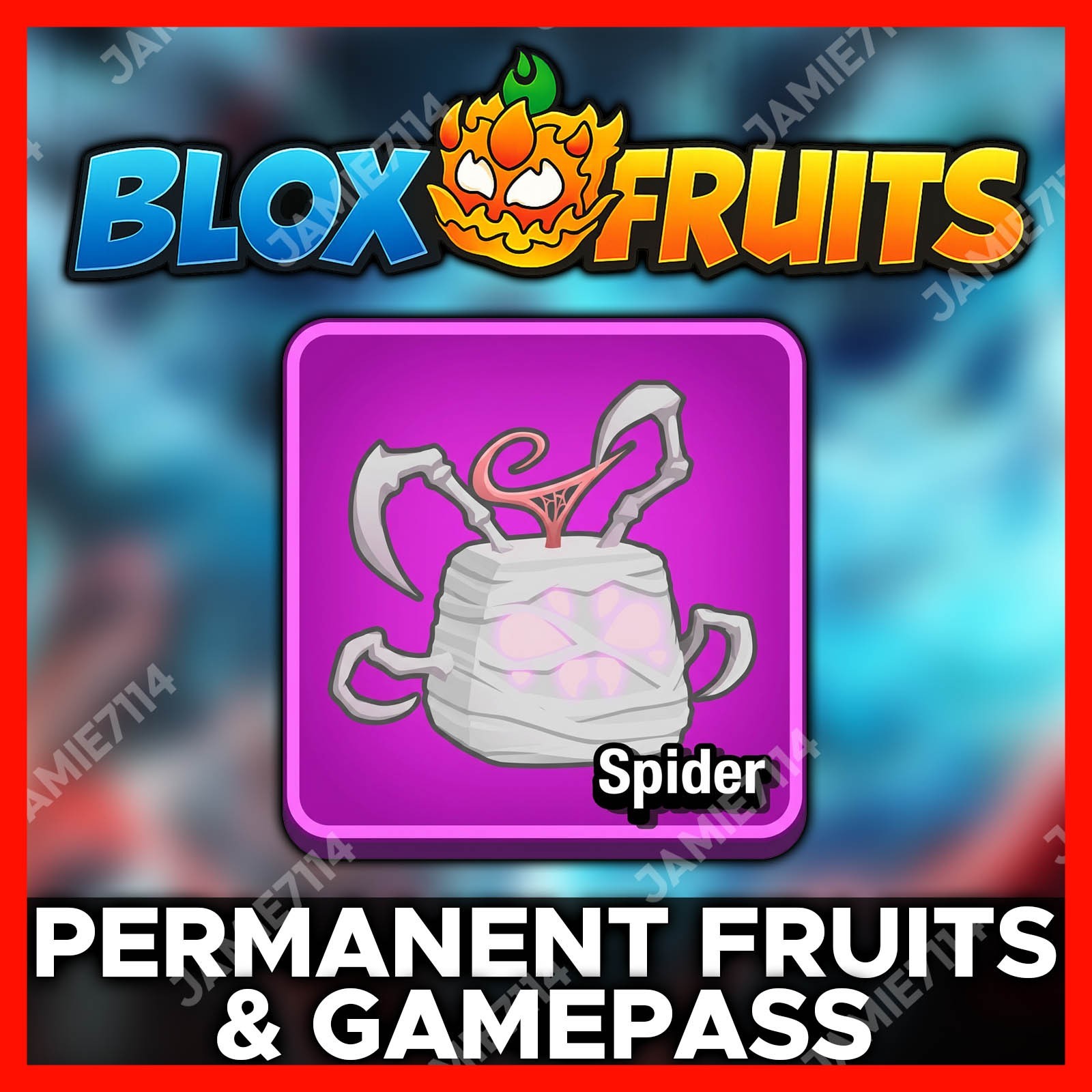 BLOX FRUITS 🐲PERMANENT SPIDER‼️CHEAP & FAST SERVICE ‼️